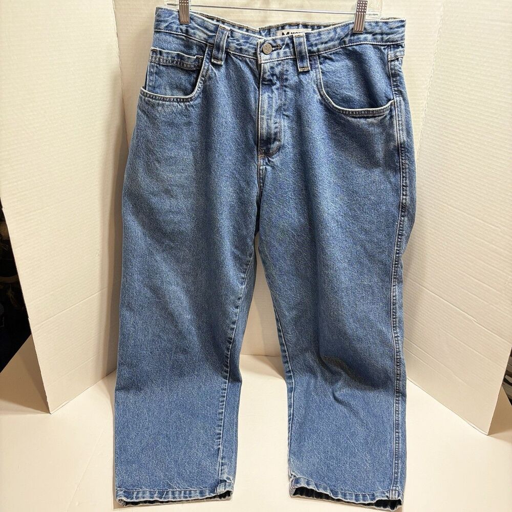 Vintage Monet Skateboards Baggy Denim Carpenter Jeans 32 Drawstring Y2K